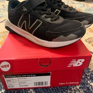 New Balance Kids Black and White Sneakers